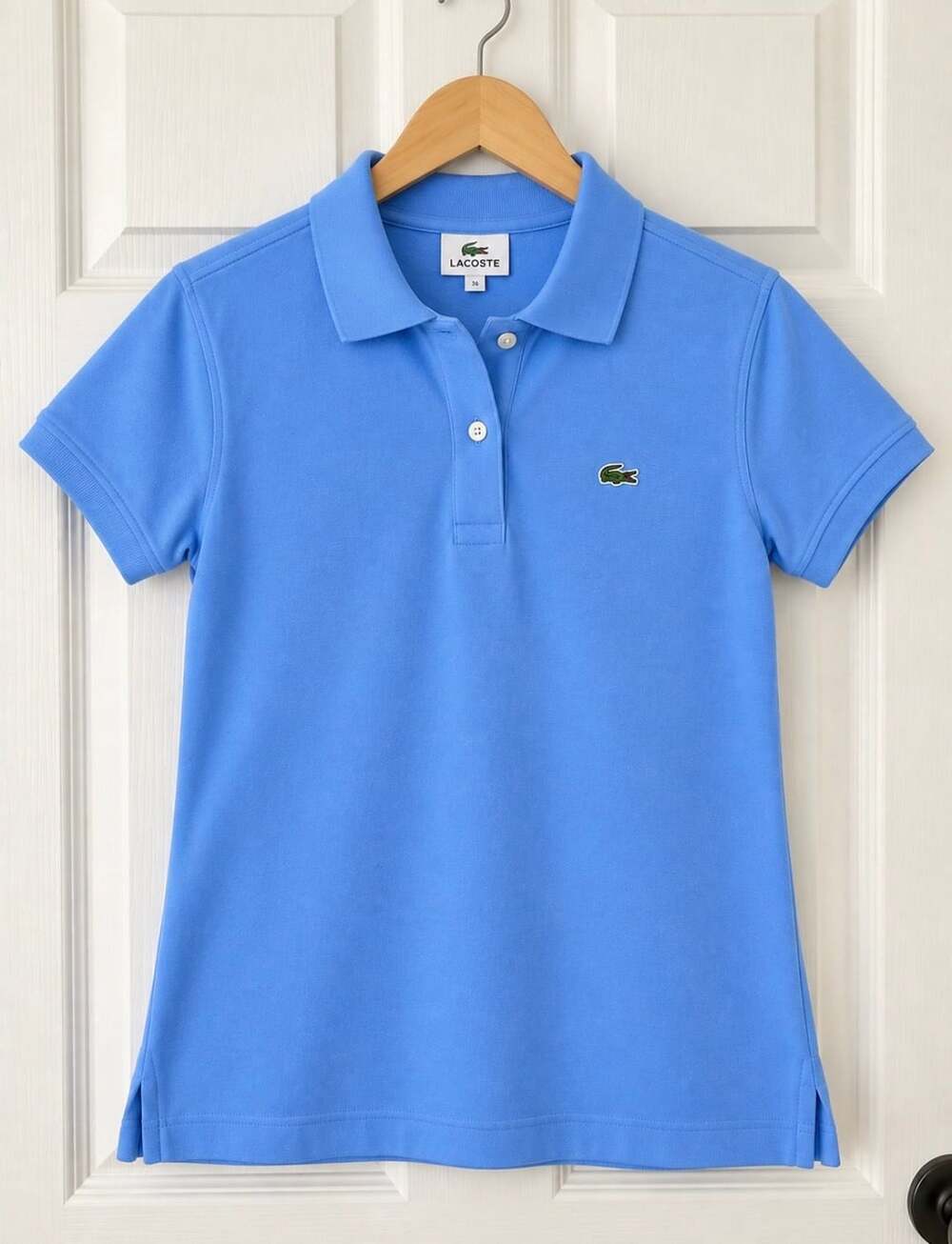Women’s Lacoste Polo Shirt Blue Size 36 / Small
